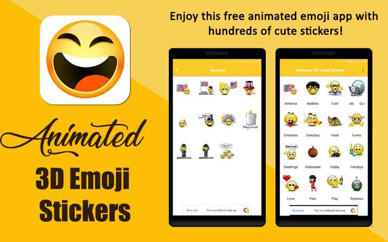 Animated 3D Emoji Stickers