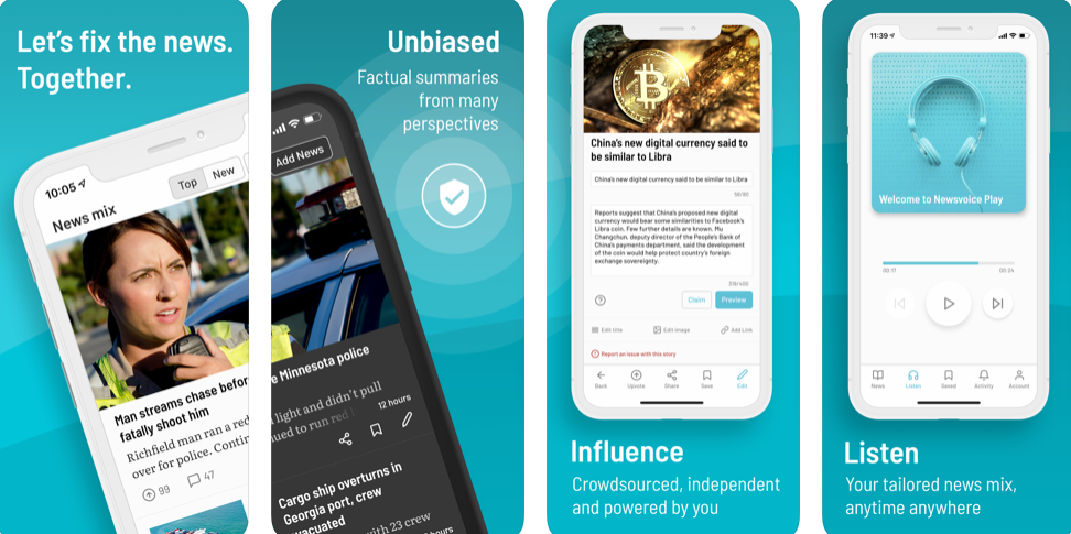 Searching for an Unbiased News App? Look no further than Newsvoice!
