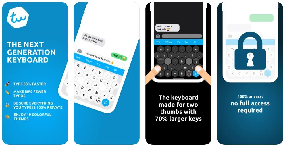 Typewise Custom Keyboard – Big Keys, Emoji & Fonts