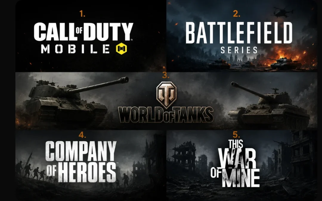 Top 5 War Themed Games for Action, Strategy, and Tactical Players