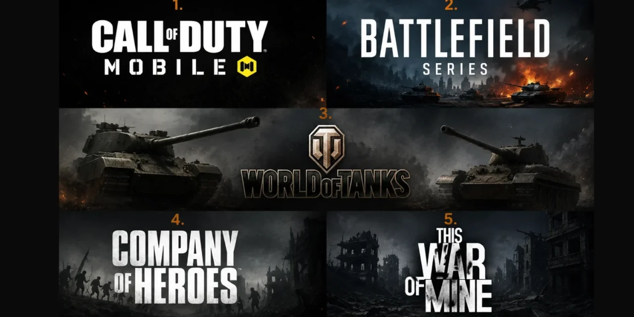 Top 5 War Themed Games for Action, Strategy, and Tactical Players
