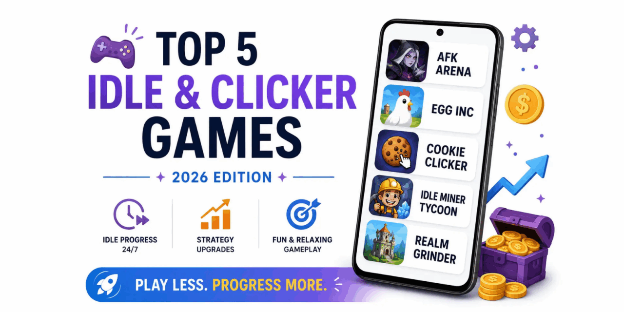 Top 5 Idle and Clicker Games for Mobile in 2026