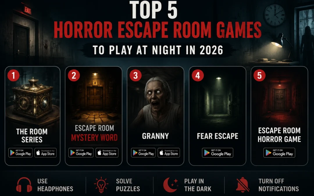 Top 5 Horror Escape Room Games to Play at Night in 2026