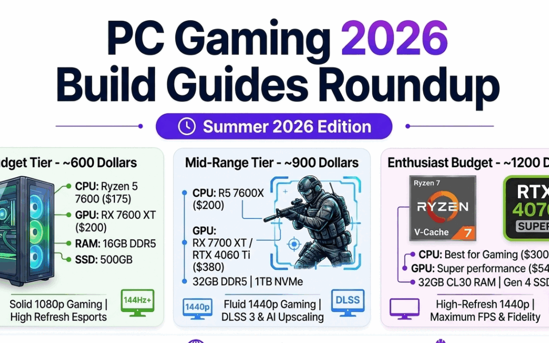 Budget Gaming PC Build Guide 2026 by Tier