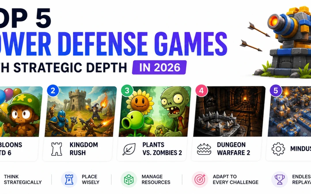Top 5 Tower Defense Games with Strategic Depth in 2026