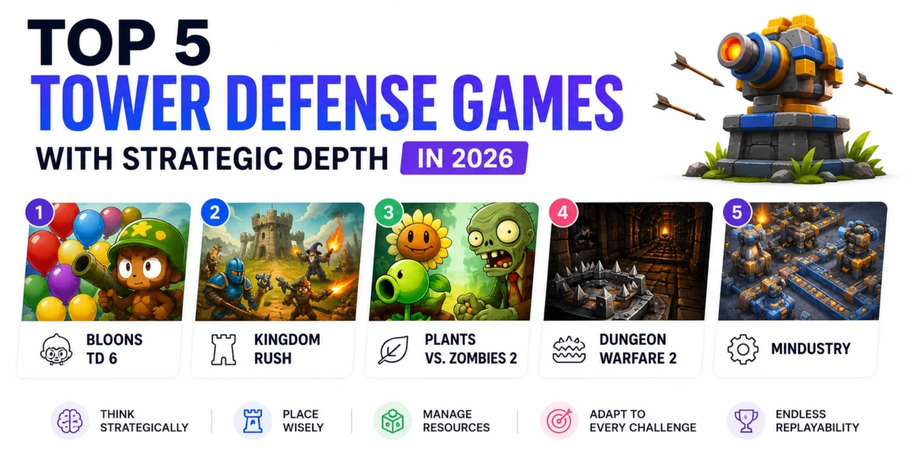 Top 5 Tower Defense Games with Strategic Depth in 2026