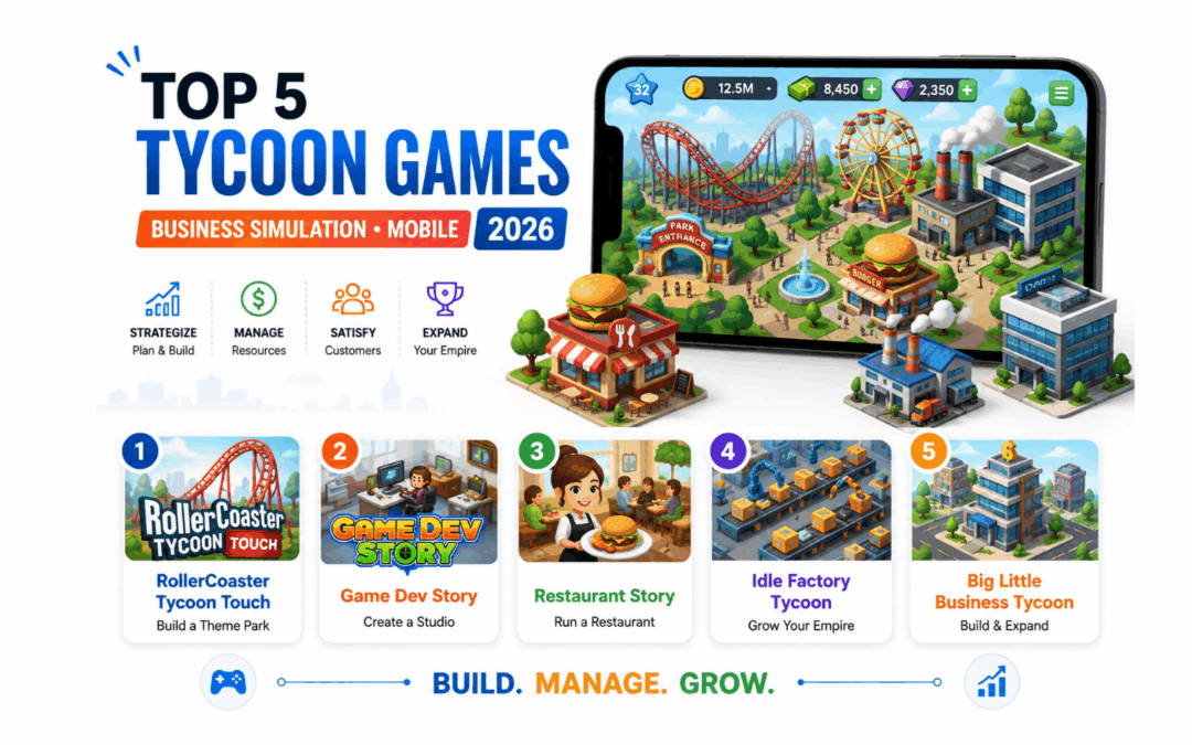 Top 5 Tycoon and Business Simulation Games for Mobile in 2026