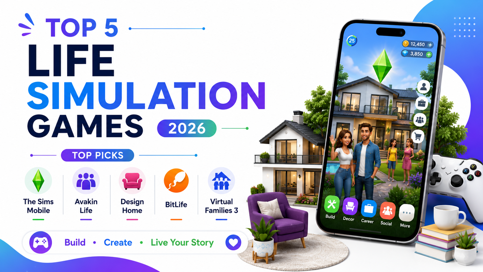 Top 5 Life Simulation Games for Mobile in 2026