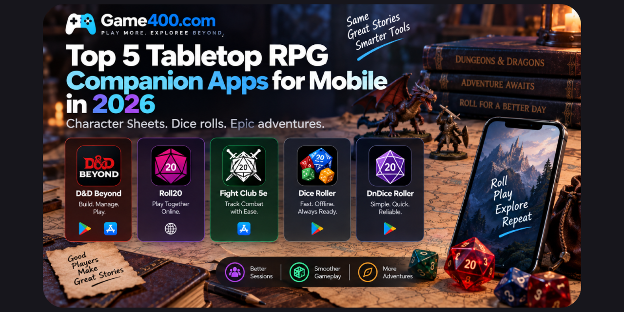 Top 5 Tabletop RPG Companion and Dice Rolling Apps for Mobile in 2026