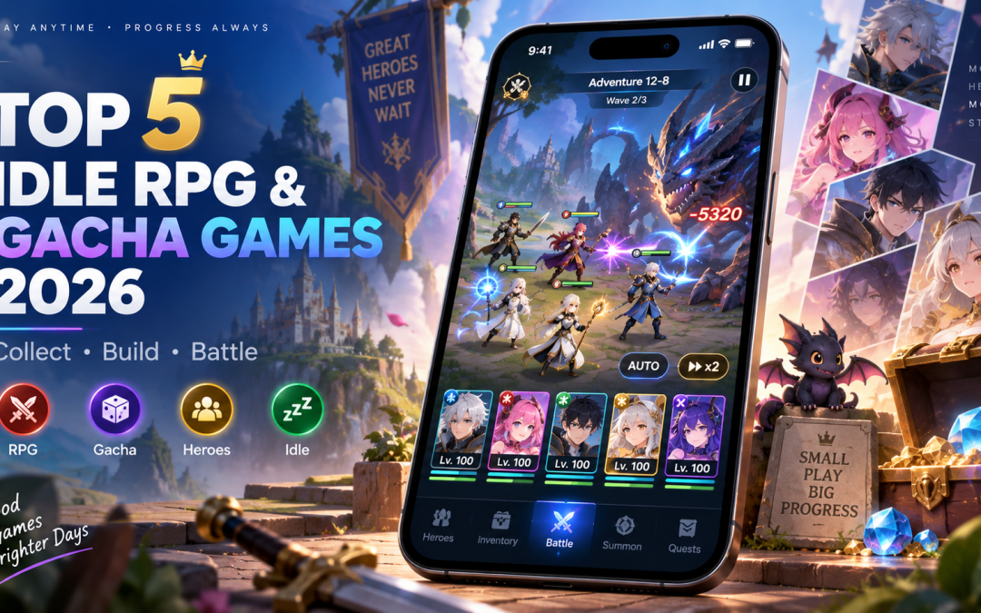 Top 5 Idle RPG and Gacha Games for Mobile in 2026